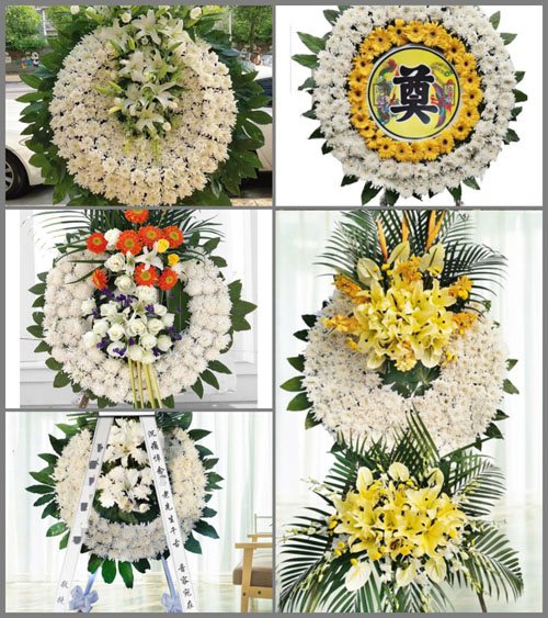 山东青岛平度市灰埠镇东侯家村花圈速递